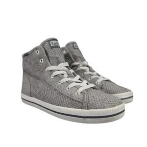 Keds Shoes Womens 8.5 Sneakers Lifestyle Athletic Hight Top Kickstart Wool Grey